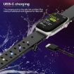 Apple Watch Series 3 38mm Black Silicone Band - Luminous & Colorful - 8