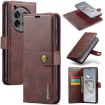 OnePlus 12 DG.MING Crazy Horse Texture Leather Case (Red) - 1
