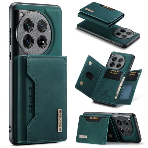 OnePlus 12 DG.MING M2 Series 3-Fold Multi Card Bag + Magnetic Phone Case - 1