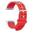 Apple Watch Series 7 45mm Red Silicone Watch Band - Luminous & Colorful - 3