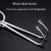 Picture of Stainless Steel Double Ring Duck Cooker Hanger Outdoor Barbecue Hanging Hook Stand, Specs: 4 Centi Steel Thick Extra Long 34.5cm