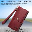 Samsung Galaxy Xcover 7 Red Leather Phone Case with Zipper Lanyard - 5