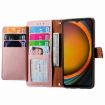 Samsung Galaxy Xcover 7 Pink Leather Phone Case with Zipper Lanyard - 3