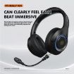 A8 Gaming Wireless Headset Stereo Over Ear Headphone (Black) - 6