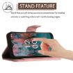 Nokia C12 Rhombic Texture Flip Leather Phone Case - Coral Pink - 4