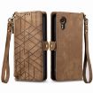 Samsung Galaxy Xcover 7 Geometric Zipper Wallet Leather Phone Case - 2