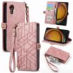 Samsung Galaxy Xcover 7 Geometric Zipper Wallet Leather Phone Case - 1