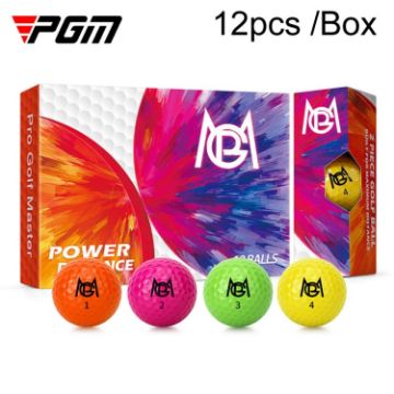 Picture of 12pcs/Box PGM Golf Colored Competition Balls Double Layer Practice Balls