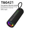 T&G TG-421 RGB BT Outdoor Waterproof Speakers Green - 2