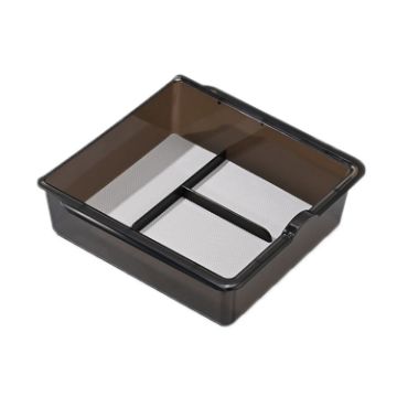 2023.9 Tesla Model3 Silicone Double-Layer Storage Box - Black Armrest Box - 1