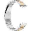 Samsung Galaxy Fit 3 SM-R390 Metal Watch Band - Silver+Gold - 4