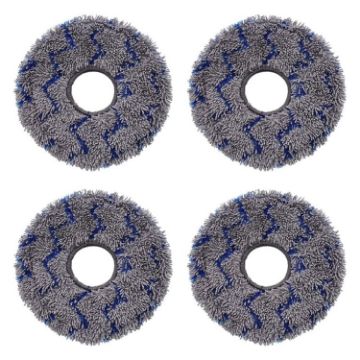 Picture of JUNSUNMAY 4pcs Washable Mop Pads Replacement for ECOVACS DEEBOT X1 Turbo/X2 Omni/T20 Pro (Blue+Grey)