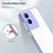 Clear TPU Color PC Frame Phone Case for vivo Y17s - Purple - 7