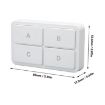Zigbee Tuya 4-key Remote Control Smart Switch (YSB34) - 3