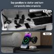 Black A80 3 in 1 15W Folding Wireless Charger - Fast Charging - 3
