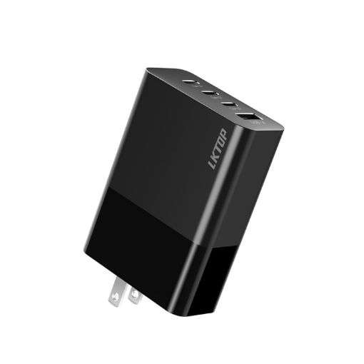 100W Gallium Nitride Fast Charger AC Adapter with 3 USB-C/Type-C Port - 1