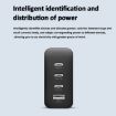 100W Gallium Nitride Fast Charger AC Adapter with 3 USB-C/Type-C Port - 5