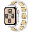 Apple Watch SE 2023 44mm H Slim Stainless Steel Band - Silver Gold - 1