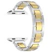 Apple Watch SE 2023 44mm H Slim Stainless Steel Band - Silver Gold - 3