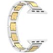 Apple Watch Series 3 38mm H Slim Stainless Steel Band - Silver Gold - 2