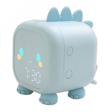 Picture of Dinosaur Kids Alarm Clock Electronic Clock Multifunctional Chime Small Alarm Clock (Blue)