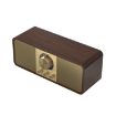 OneDer JY82 Wooden Retro Wireless Speaker HIFI FM Radio TF/U-Disk/AUX - 1