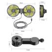 SUITU F4208 Car Cooling Fan USB Dual-Head Electrical Fan - 3