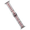 Apple Watch Series 7 41mm Stainless Steel Band - Silver Red - 1