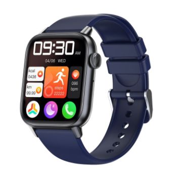 QS08 PRO 1.83" Smart Sport Watch - Black+Blue - 1