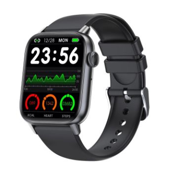 QS08 PRO 1.83" Smart Sport Watch - Black - Health Monitor - 1