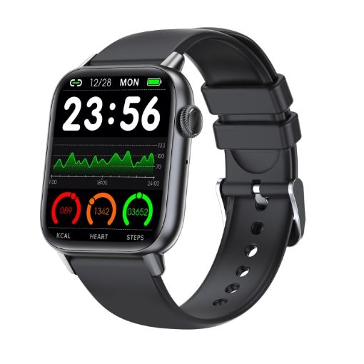 QS08 PRO 1.83" Smart Sport Watch - Black - Health Monitor - 1