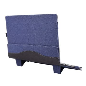 Samsung Galaxy Book Flex 2020 13.3" Leather Laptop Case - Dark Blue - 1