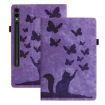 Samsung Galaxy Tab S9 FE+/S9+/S8+ Purple Leather Tablet Case - 1