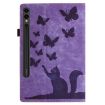 Samsung Galaxy Tab S9 FE+/S9+/S8+ Purple Leather Tablet Case - 3
