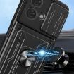 Motorola Edge 40 Neo 5G Sliding Camshield TPU+PC Phone Case with Card Slot - 7