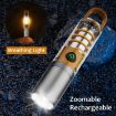 X10 White Laser Outdoor LED Flashlight Portable Rechargeable Work Lamp - 4