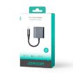 JOYROOM SY-L01 2 in 1 8 Pin to 3.5mm Audio Adapter - Black - 7