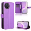 Purple Diamond Texture Leather Phone Case for Itel S23 S665L - 1