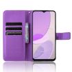 Purple Diamond Texture Leather Phone Case for Itel S23 S665L - 4