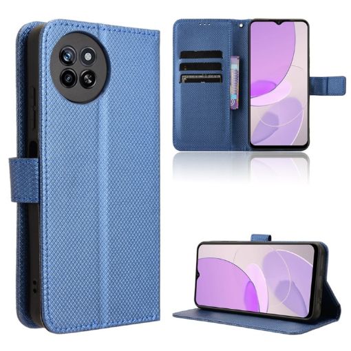 Itel S23 S665L Blue Leather Phone Case - 1