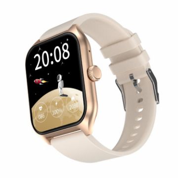 Qx5 1.96" BT5.2 Smart Sport Watch - Beige - 1