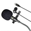 JMARY MC-R6 Lavalier Type-C Port Wired Microphone With In-ear Earphone - 1