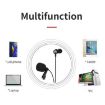 JMARY MC-R6 Lavalier Type-C Port Wired Microphone With In-ear Earphone - 3