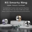 R3 SIZE 20 Smart Ring - Heart Rate/Blood Oxygen/Sleep Monitor (Blue) - 4