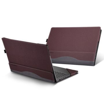 Picture of For Samsung Galaxy Book 3 360 15.6 inch Leather Laptop Anti-Fall Protective Case With Stand (Wine Red)