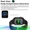 QX9 1.96" BT5.2 Smart Sport Watch - Black - 8