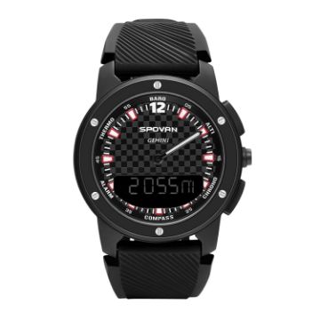 SPOVAN Gemini Outdoor Sports Watch - Black - 1