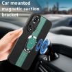 For Honor 50 Magnetic Litchi Leather Back Phone Case with Holder - Green - 2