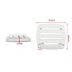Yacht/RV 85mm Louvered Vents (White) - 2 Pack - 4
