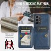 Samsung Galaxy A23 5G Blue Leather Card Holder Phone Case - 3